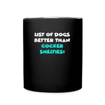 Cocker Shelties - Full Colour Mug - black - Front