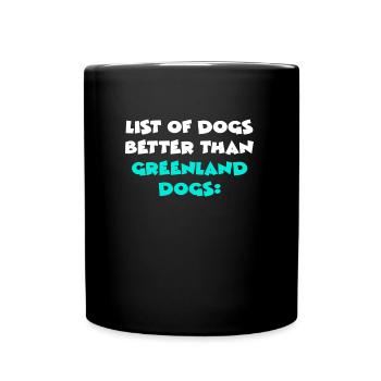 Greenland Dogs - Tasse einfarbig - Schwarz - Vorne
