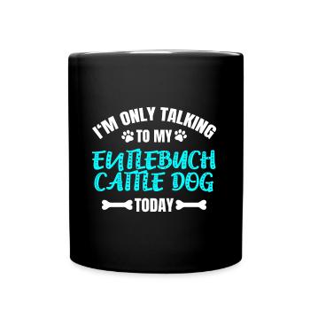 Entlebuch Chien de bétail - Mug uni - noir - Devant