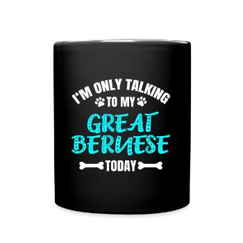 Great Bernese - Tasse einfarbig - Schwarz - Vorne