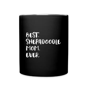 Shepadoodle Mom - Full Colour Mug - black - Front
