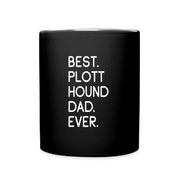 Plott Hound Dad - Tasse einfarbig - Schwarz - Vorne