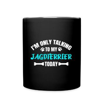 Jagdterrier - Tasse einfarbig - Schwarz - Vorne