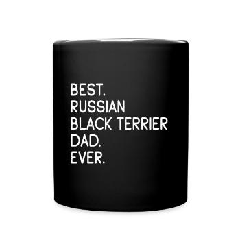Papa Terrier Noir Russe - Mug uni - noir - Devant