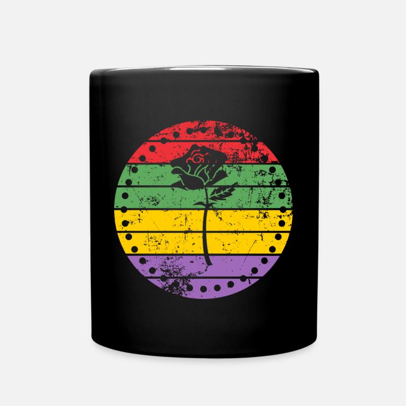 Rose - Mug uni - noir