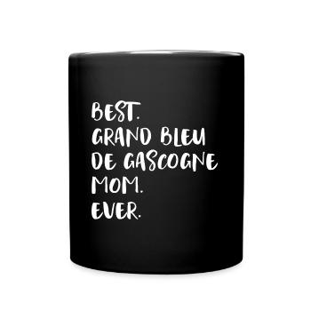 Grand Bleu de Gascogne Maman - Mug uni - noir - Devant