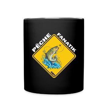 OBV - Pêche Fanatik - Truite - Mug uni - noir - Devant