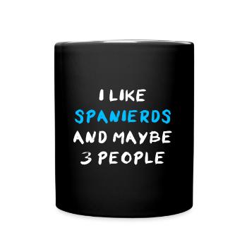Espagnols - Mug uni - noir - Devant