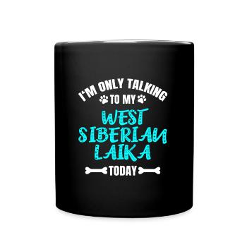 Laïka de Sibérie occidentale - Mug uni - noir - Devant