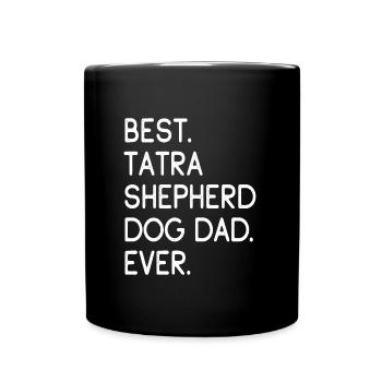 Shepherd Dog Dad - Tasse einfarbig - Schwarz - Vorne
