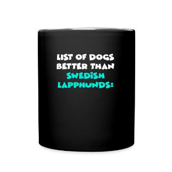 Lapphunds suédois - Mug uni - noir - Devant