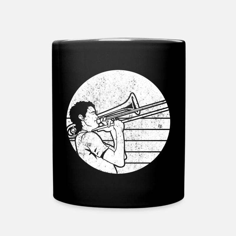 Posaune - Tasse einfarbig - Schwarz