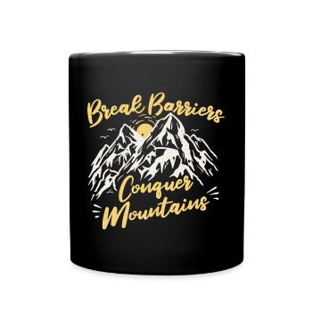 Eisklettern Bergsteigen Klettern Bergsteiger - Tasse einfarbig - Schwarz - Vorne