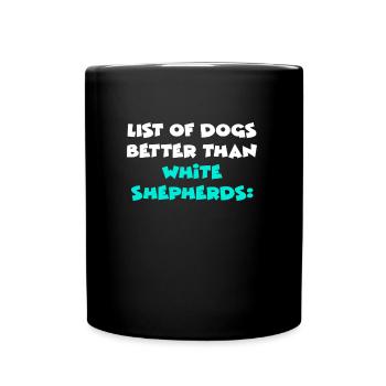 White Shepherds - Full Colour Mug - black - Front