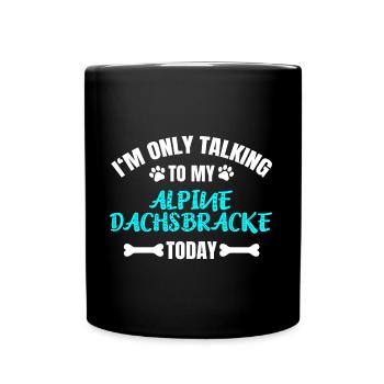 Dachsbracke alpin - Mug uni - noir - Devant