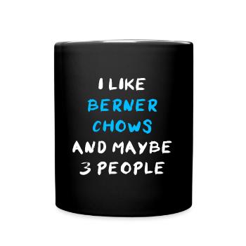 Berner Chow - Tasse einfarbig - Schwarz - Vorne