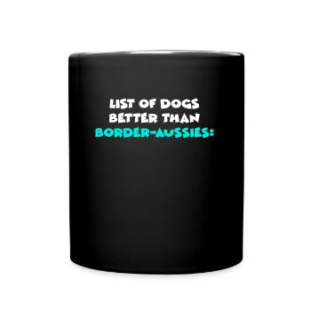 Border-Aussies - Full Colour Mug - black - Front