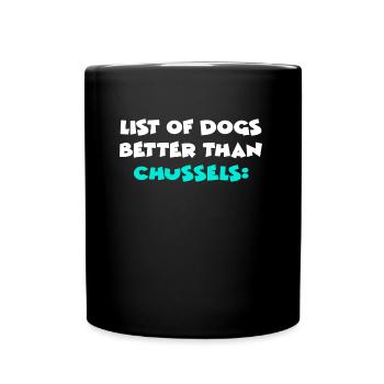 Chussels - Mug uni - noir - Devant