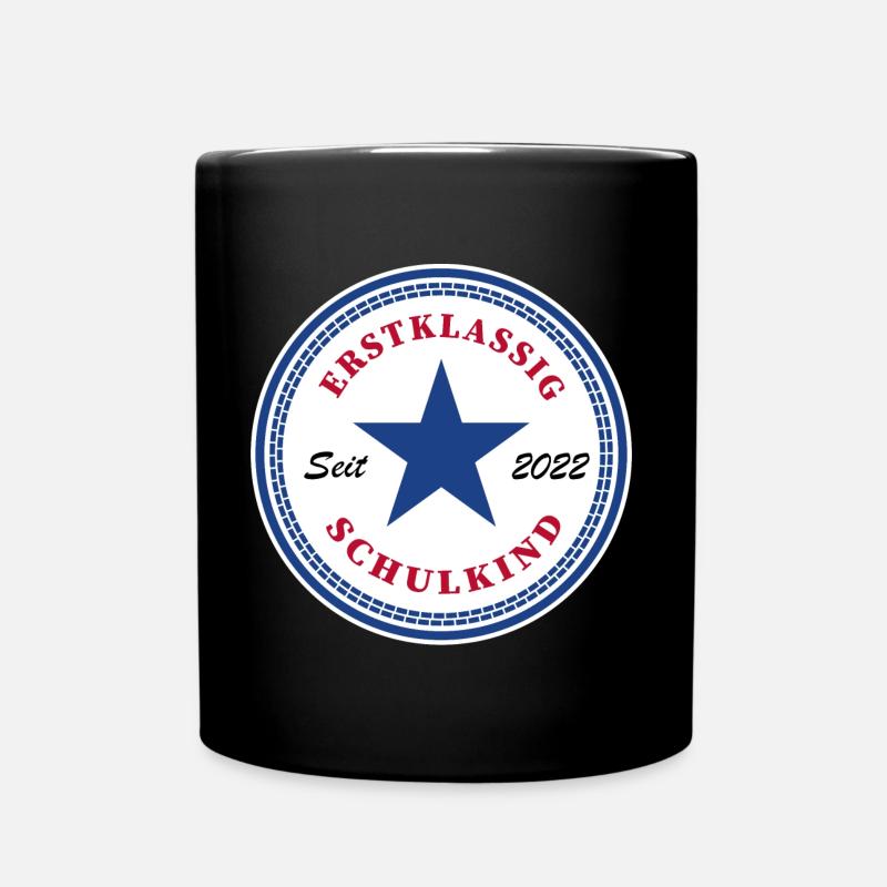 Kinder Einschulung Grundschule Erste Klasse Schule - Tasse einfarbig - Schwarz