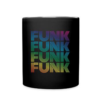 Funk Vintage - Tasse einfarbig - Schwarz - Vorne