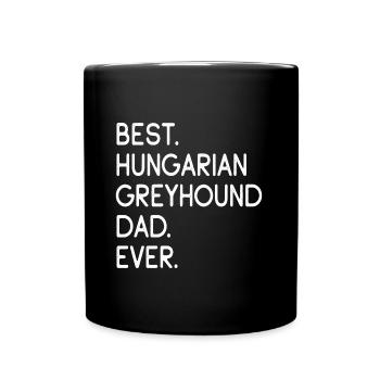 Hungarian Greyhound Dad - Full Colour Mug - black - Front