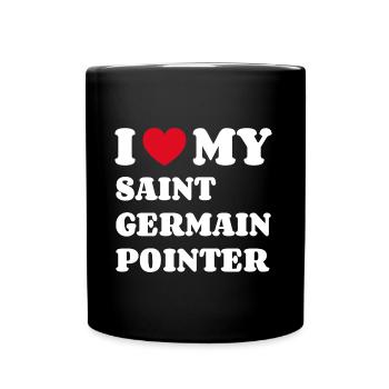 I Love My Saint Germain Pointer - Tasse einfarbig - Schwarz - Vorne
