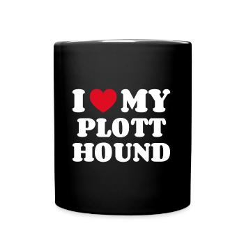 J’aime mon Plott Hound - Mug uni - noir - Devant