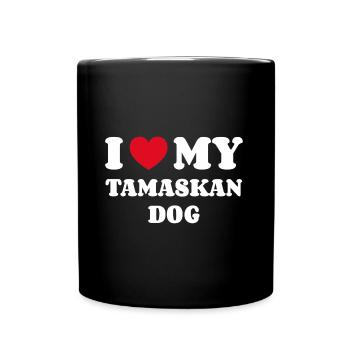I Love My Tamaskan Dog - Full Colour Mug - black - Front