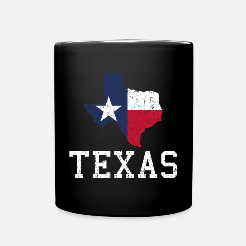 Texas - Tasse einfarbig - Schwarz