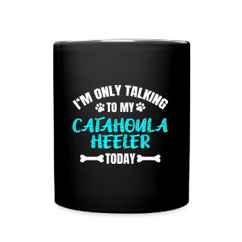 Catahoula Heeler - Tasse einfarbig - Schwarz - Vorne