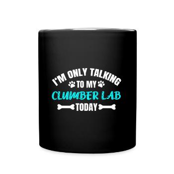 Clumber Lab - Tasse einfarbig - Schwarz - Vorne