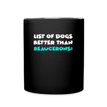 Beaucerons - Tasse einfarbig - Schwarz - Vorne
