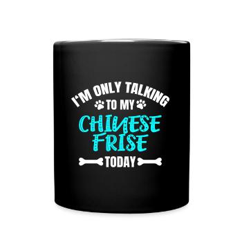 Chinese Frise - Tasse einfarbig - Schwarz - Vorne