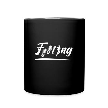 FOOTING ! (running, marathon, sport) blanc - Mug uni - noir - Devant