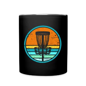 Disc Golf Player Disc Golf Disc Golf Player Retro - Full Colour Mug - black - Front