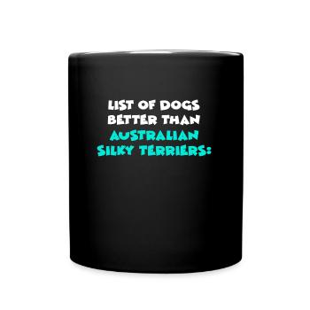 Australian Silky Terriers - Full Colour Mug - black - Front