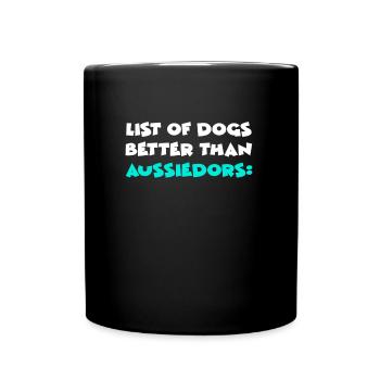 Aussiedors - Mug uni - noir - Devant