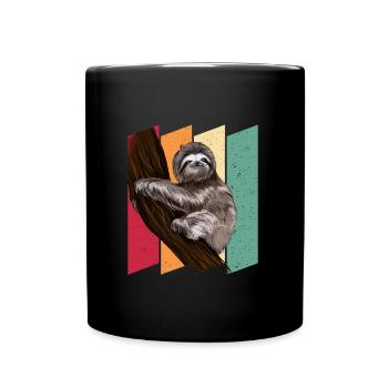 Sloth Vintage - Full Colour Mug - black - Front