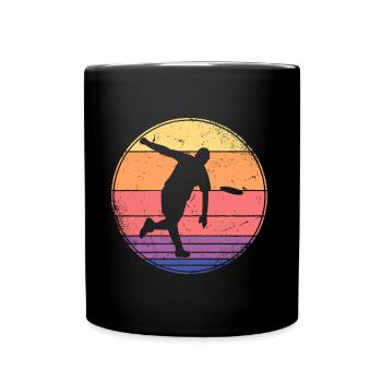 Vintage Disc Golf Player Disc Golf Disc Golf Player - Full Colour Mug - black - Front
