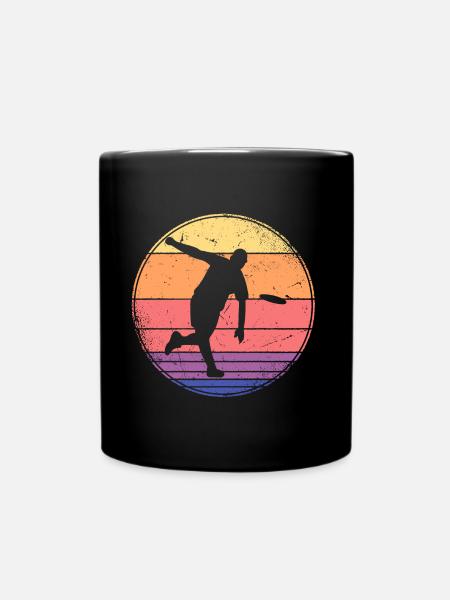 Lecteur de disc golf vintage Lecteur de disque de golf Disc Golf - Mug uni - noir