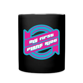 Mon premier voyage en avion 36 - Mug uni - noir - Devant