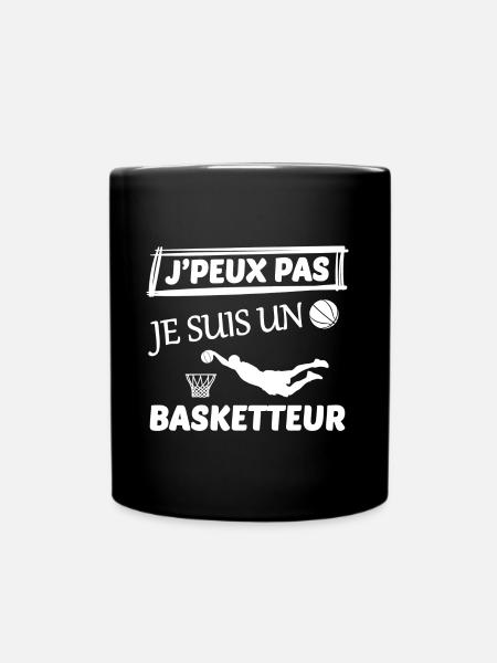 J peux pas j ai basket - Mug uni - noir