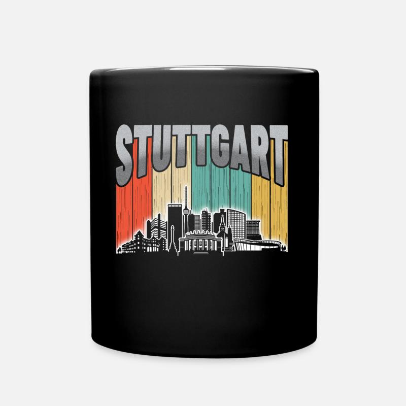 Stuttgart Germany - Full Colour Mug - black