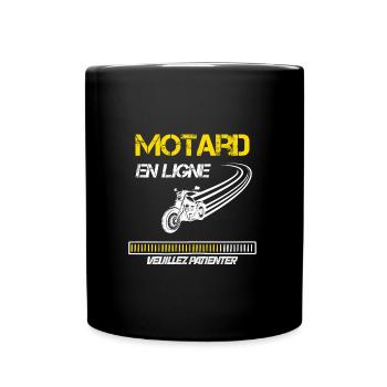 Moto motards humour - Mug uni - noir - Devant