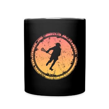 Lacrosse Player Lacrosse Player LAX - Full Colour Mug - black - Front
