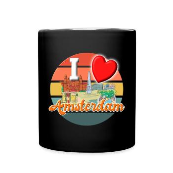 J’adore Amsterdam Holiday T-Shirt - Mug uni - noir - Devant
