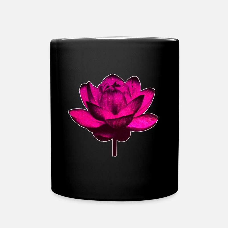 Galaxy Flower - Full Colour Mug - black