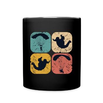 Paragliding - Full Colour Mug - black - Front