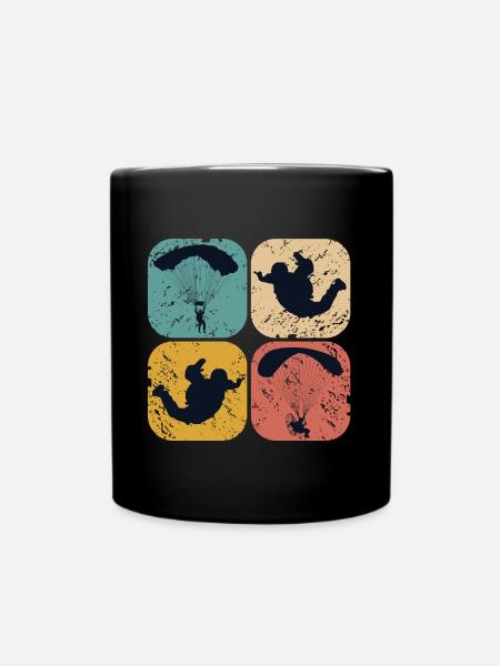 Paragliding - Tasse einfarbig - Schwarz