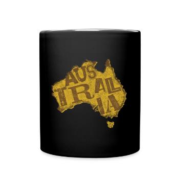 AUSTRALIA MAPS - Tasse einfarbig - Schwarz - Vorne